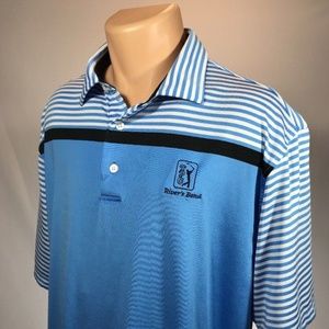 Footjoy XL Polo Mens Shirt Short Sleeve Blue